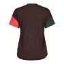 Maloja Hongarm Kortarmet T-skjorte, Chocolate multi