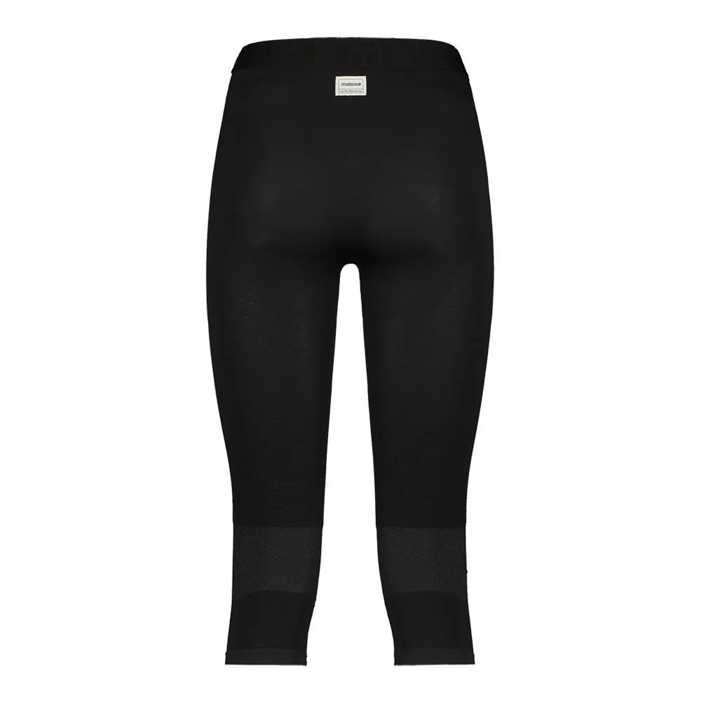 Maloja Tampam Nos 3/4 Baselag Bukser, Deep black Maloja Tampam Nos 3/4 Baselag Bukser, Deep black