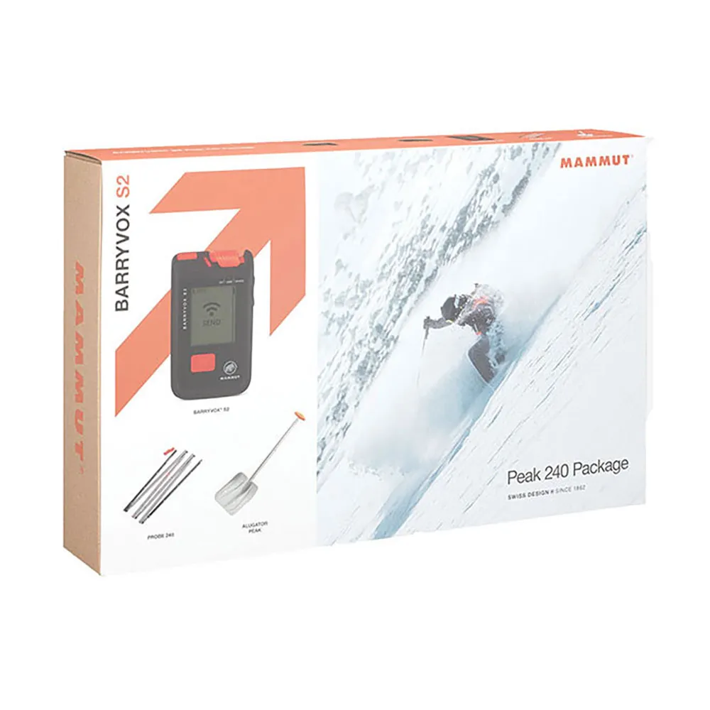 Mammut Barryvox S2 Peak 240 Skredsett, Black, One Size Mammut Barryvox S2 Peak 240 Skredsett, Black, One Size