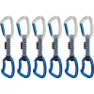 Mammut Crag Keylock 10 cm Indicator 6-Pack Quickdraws, Straight gate/bent gate key lock, silver-ultramarine, 10cm
