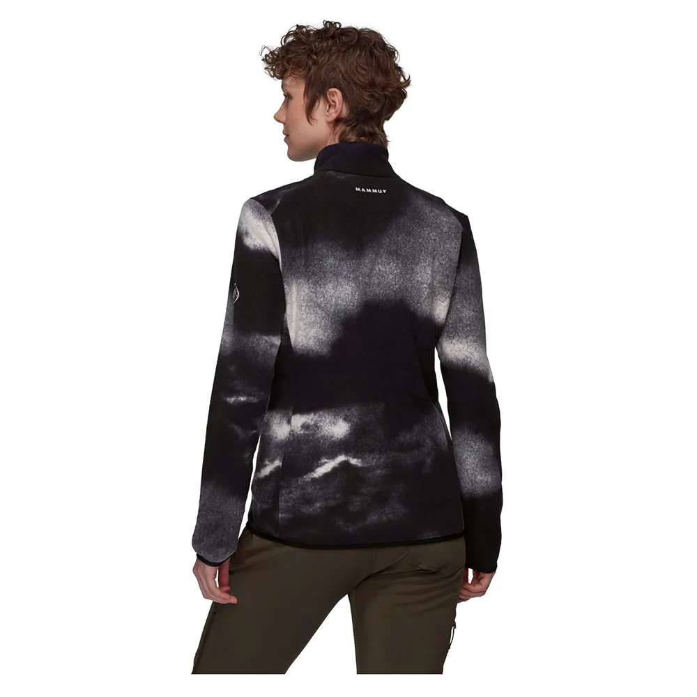 Mammut Innominata Light Grain Fleecejakke Med Full Glidelås, Black / white