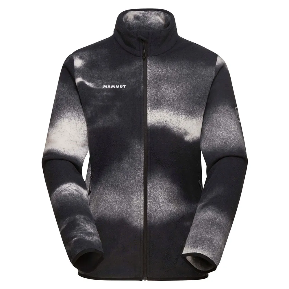 Mammut Innominata Light Grain Fleecejakke Med Full Glidelås, Black / white