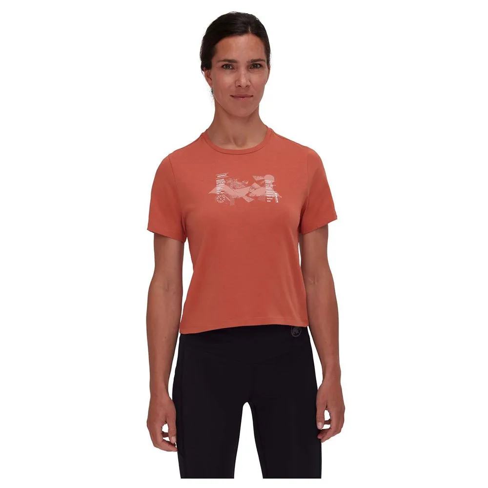 Mammut Massone Cropped Rocks Kortarmet T-skjorte