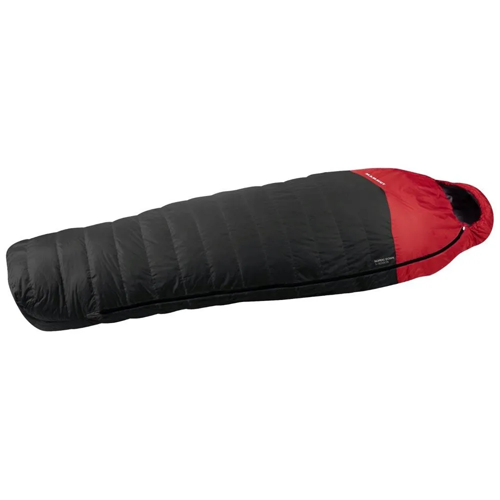 Mammut Nordic Spring 195 Sovepose, Graphite / fire, Left Zipper Mammut Nordic Spring 195 Sovepose, Graphite / fire, Left Zipper
