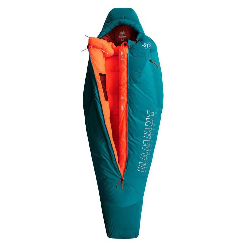 Mammut Protect Down -21ºc Sovepose, Petrol, Central Zipper