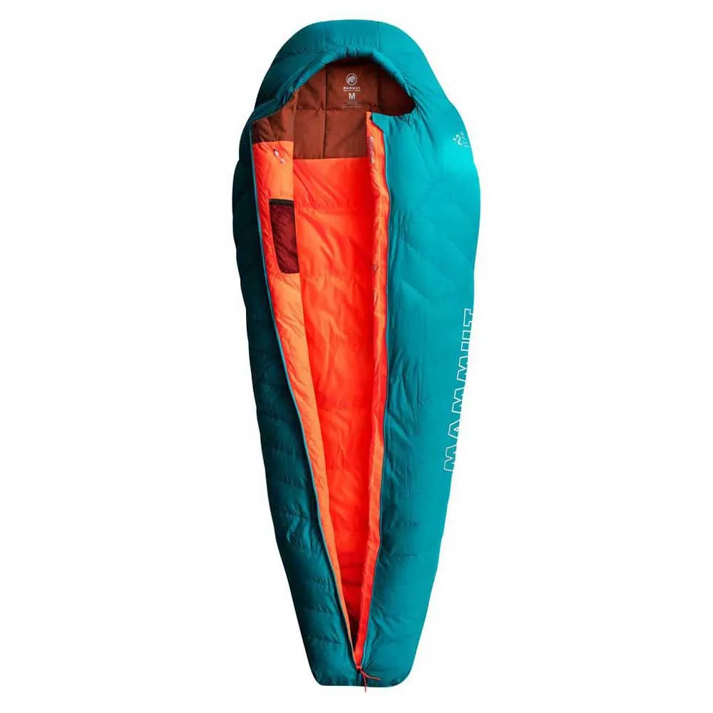 Mammut Relax Down -2ºc Sovepose For Kvinner, Petrol, Central Zipper Mammut Relax Down -2ºc Sovepose For Kvinner, Petrol, Central Zipper