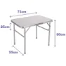 Marbueno Summer 10013 D25 75x55x25/60 Cm Høydejusterbart Sammenleggbart Campingbord unisex, Assorted, 75 x 55 x 25/60cm