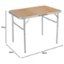 Marbueno Summer 10014 D25 90x60x39/70 Cm Høydejusterbart Sammenleggbart Campingbord unisex, Assorted, 90 x 60 x 39/70cm