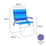 Marbueno Summer 52x56x80 Cm Sammenleggbar Stol I Aluminium unisex