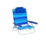 Marbueno Summer 61x68x82 Cm Lav Sammenleggbar Stol 5 Posisjoner unisex, Blue / navy, One Size