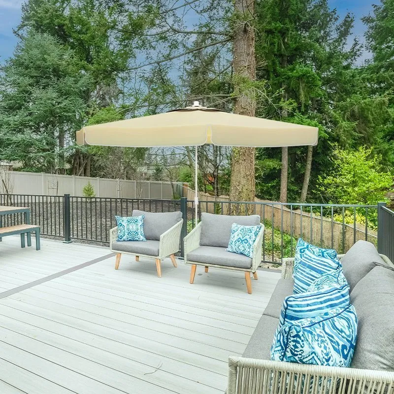 Marbueno Summer Aluminium Rund Parasoll Med Stangshøyde 270 Cm 35 Mm 240 Cm unisex, Beige, One Size