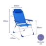 Marbueno Summer Sammenleggbar Stol 5 Posisjoner 67x66x99 Cm unisex