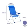 Marbueno Summer Sammenleggbar Stol 5 Posisjoner 69x58x109 Cm unisex