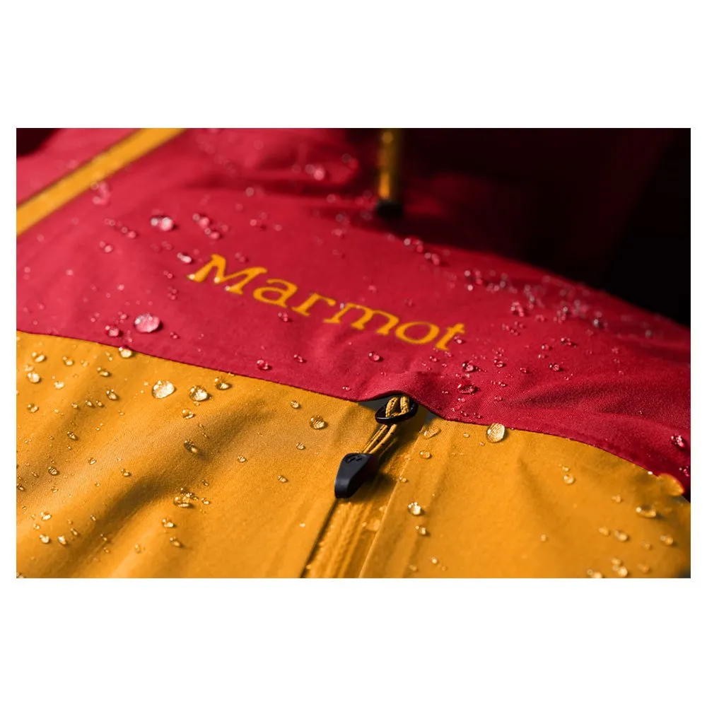 Marmot Alpinist Goretex Jakke, Team red / golden sun