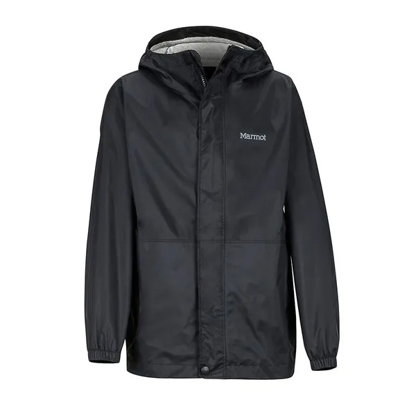 Marmot Kids Precip Eco Jacket, Black Marmot Kids Precip Eco Jacket, Black