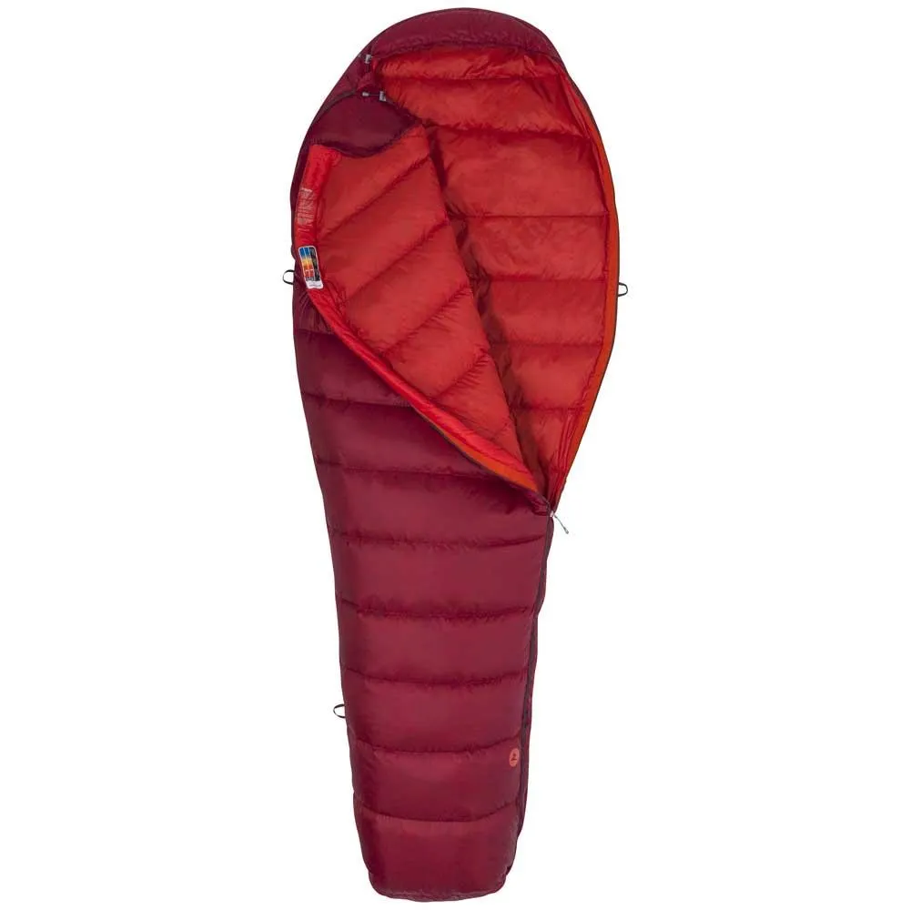 Marmot Micron 40 Sovepose, Sienna red / tomato, Left Zipper Marmot Micron 40 Sovepose, Sienna red / tomato, Left Zipper