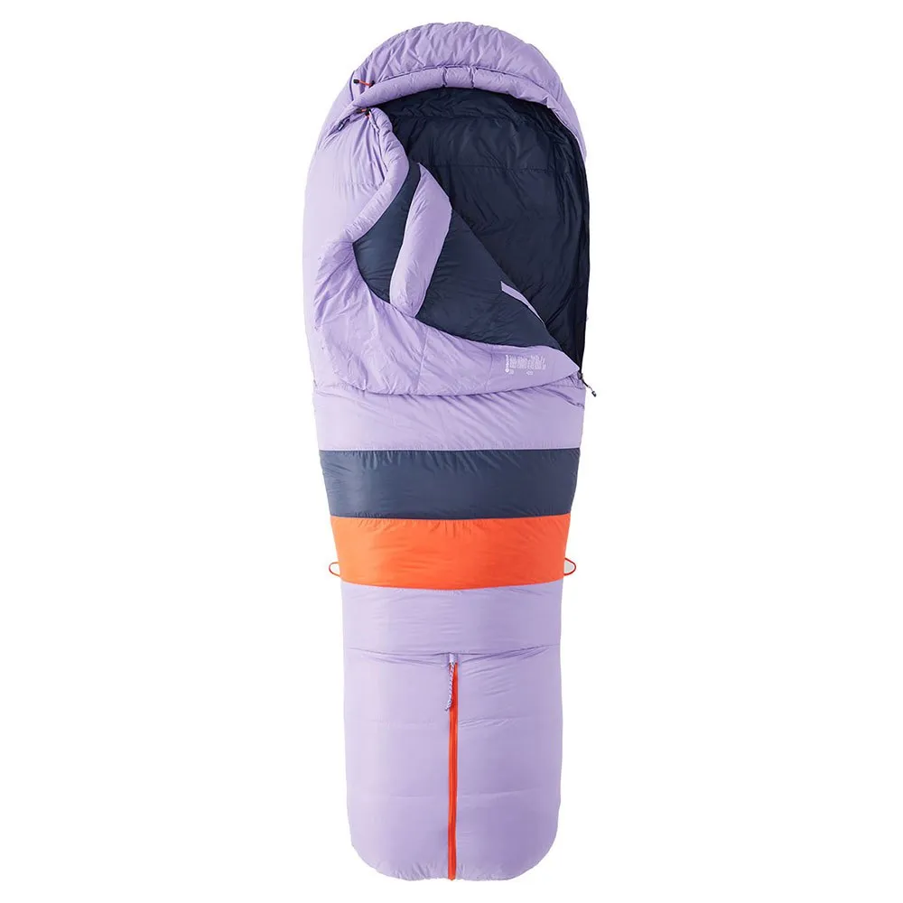 Marmot Teton Sovepose For Kvinner, Paisley purple / arctic navy, Left Zipper