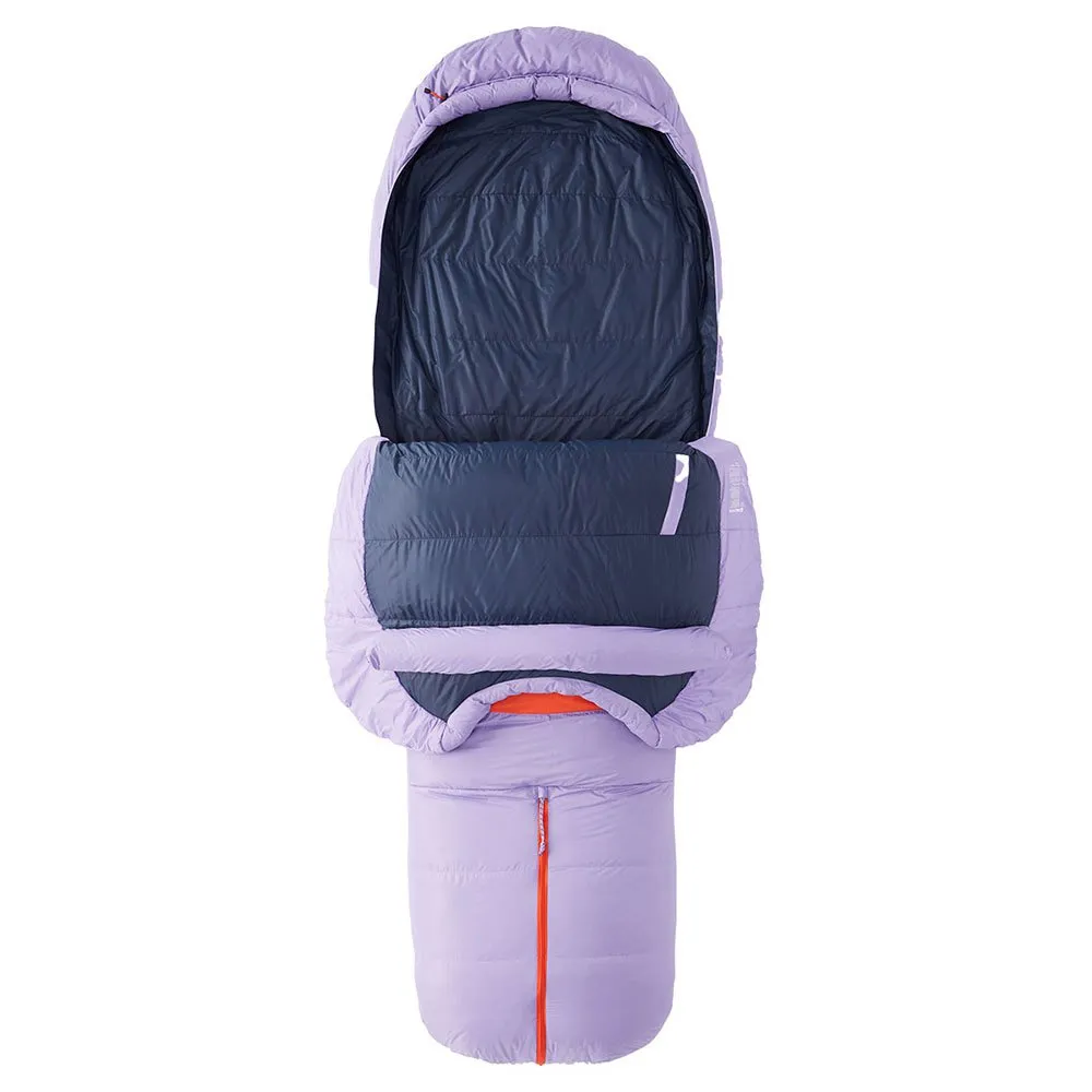 Marmot Teton Sovepose For Kvinner, Paisley purple / arctic navy, Left Zipper