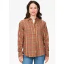 Marmot Wms Fairfax Lt Weight Novelty Flannel, Grapefruit 2