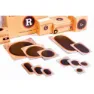 Maruni L2 Oval 45x75 Mm Lappesett 30 Enheter, Black, One Size