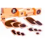 Maruni Oval 25x35 Mm Lappesett 100 Enheter, Black, 25 x 35mm