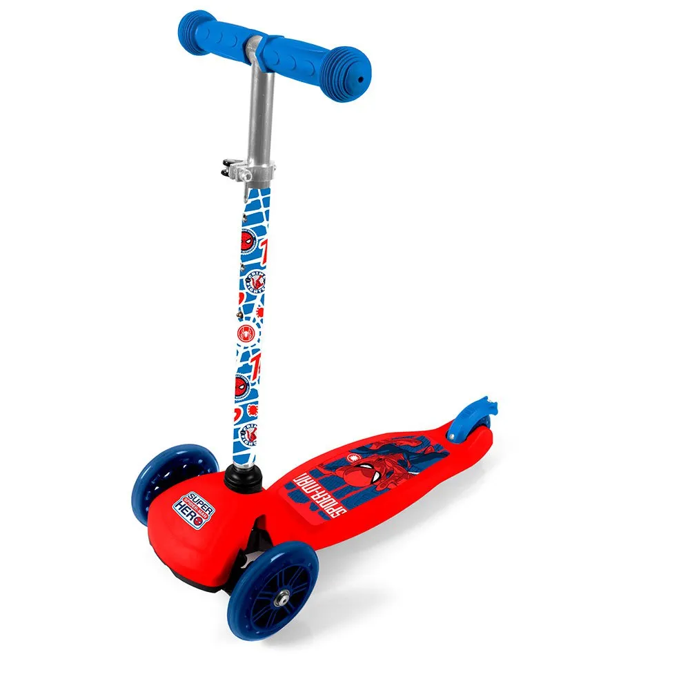 Marvel 3-hjuls Sparkesykkel For Ungdom, Red / blue, One Size Marvel 3-hjuls Sparkesykkel For Ungdom, Red / blue, One Size
