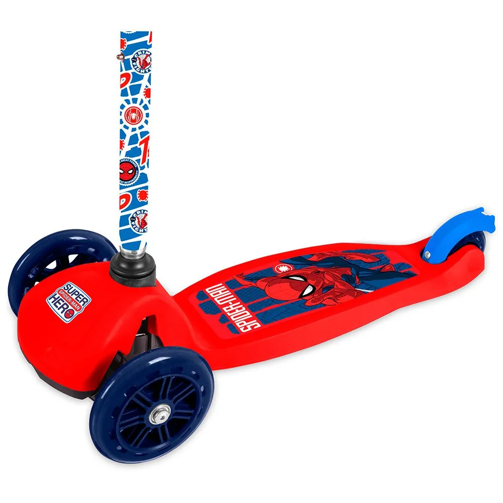 Marvel 3-hjuls Sparkesykkel For Ungdom, Red / blue, One Size Marvel 3-hjuls Sparkesykkel For Ungdom, Red / blue, One Size
