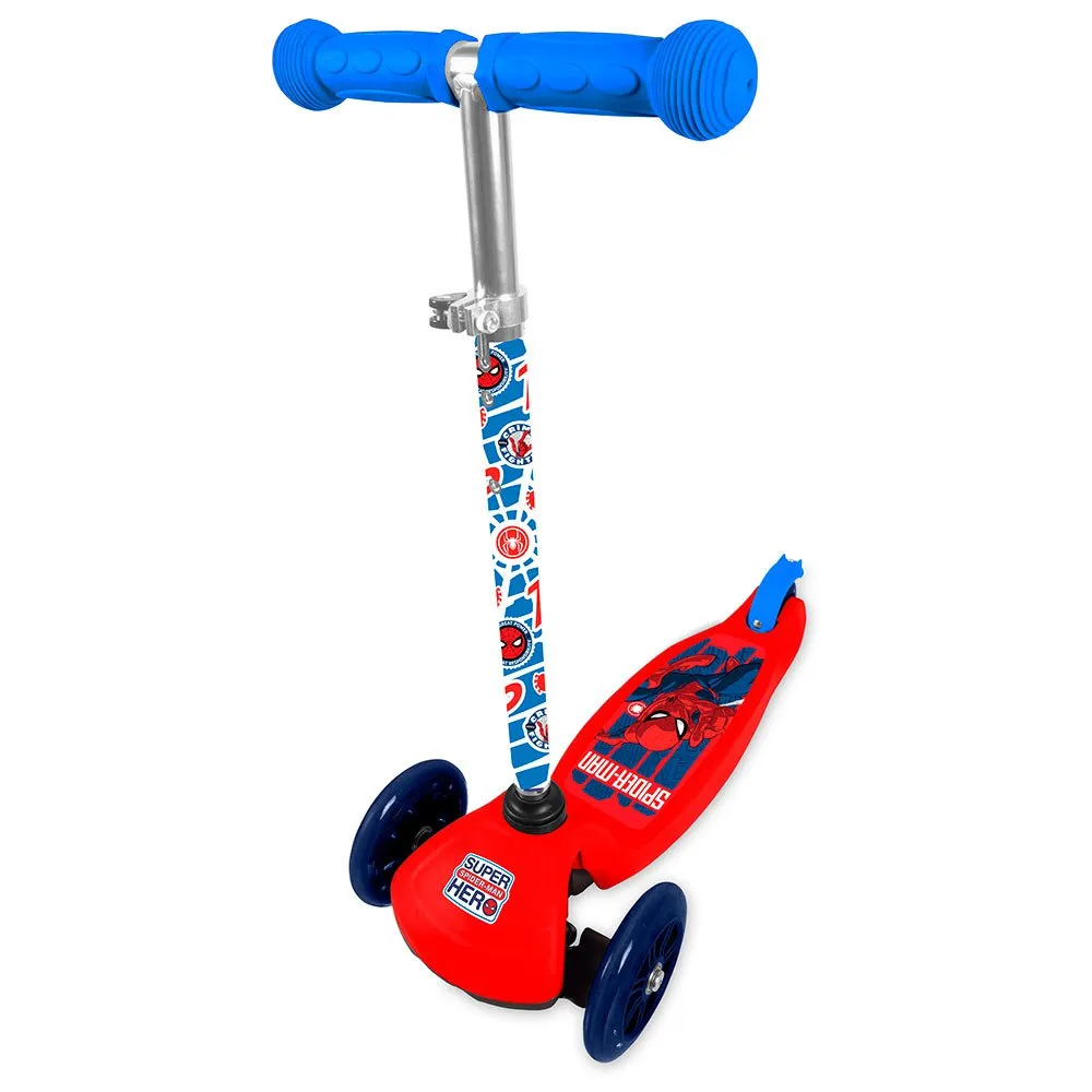 Marvel 3-hjuls Sparkesykkel For Ungdom, Red / blue, One Size Marvel 3-hjuls Sparkesykkel For Ungdom, Red / blue, One Size