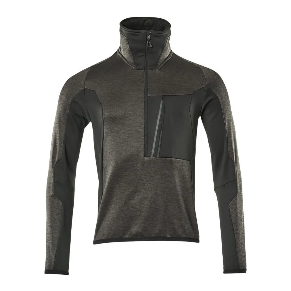 Mascot Advanced 17003 Fleecejakke Med Full Glidelås, Dark anthracite / black