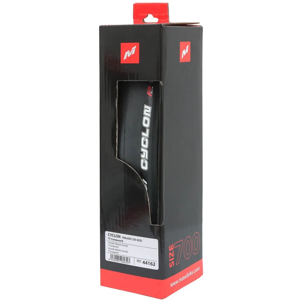 MASSI Cyclon 700c X 25 Stiv Racerdekk, Black, 700C x 23, Sykkeldekk MASSI Cyclon 700c X 25 Stiv Racerdekk, Black, 700C x 23, Sykkeldekk