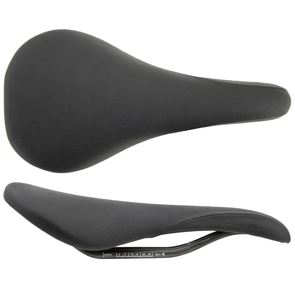 MASSI Profast Carbon Sykkelsete, Black, 134mm