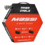 MASSI Road Stainless Bremsekabel 50 Enheter, Grey, One Size