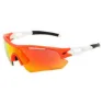 MASSI Saga Solbriller, Orange / shiny white, CAT3