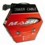 MASSI Tandemkasse Med Kabelbrems 100 Enheter, Silver, One Size