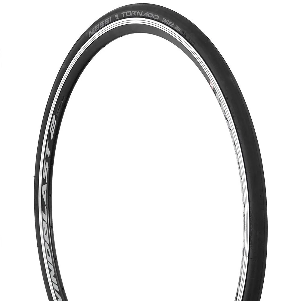 MASSI Tornado Race 700c X 25 Stiv Racerdekk, Black, 700C x 25, Sykkeldekk