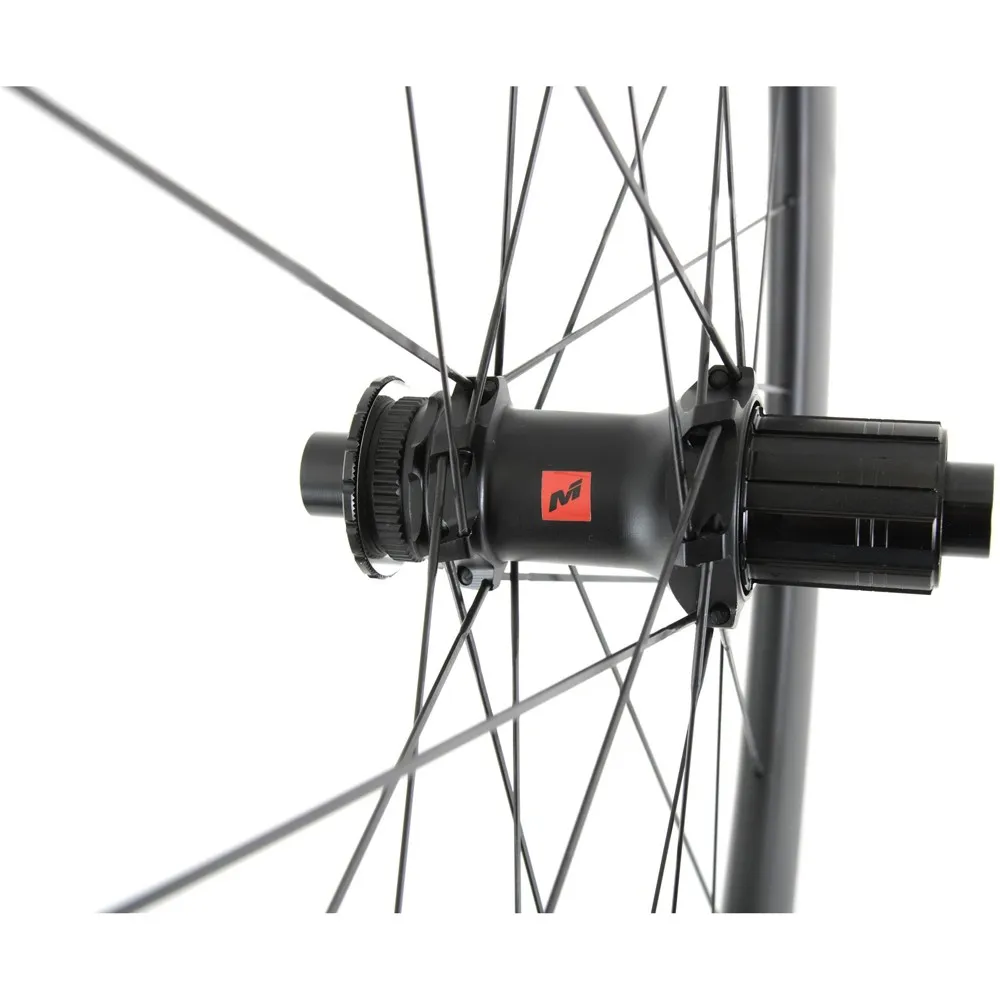 MASSI X-pro 3 Evo Carbon Cl Disc Tubeless Landeveishjulsett, Black, 12 x 100 / 12 x 142mm, Shimano/Sram HG