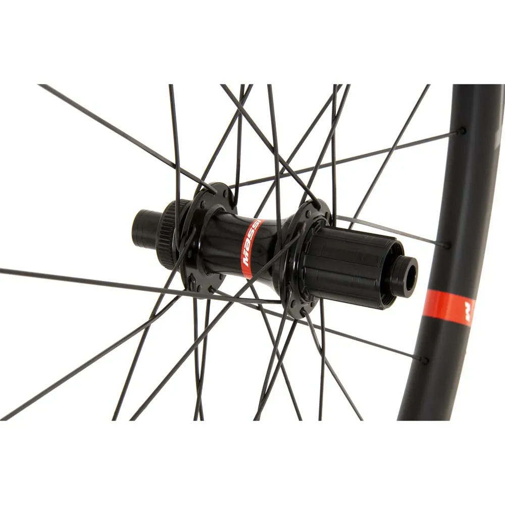 MASSI X-tech Evo 38 Carbon Cl Disc Tubeless Landeveishjulsett, Black, 12 x 100/12 x 142mm, Shimano/Sram HG MASSI X-tech Evo 38 Carbon Cl Disc Tubeless Landeveishjulsett, Black, 12 x 100/12 x 142mm, Shimano/Sram HG