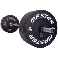 Master Fitness 120 kg Bumperpakke, Vektstangsett bumper