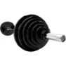 Master Fitness Nero Pakke 127,5 kg, Vektstangsett gummibelagt