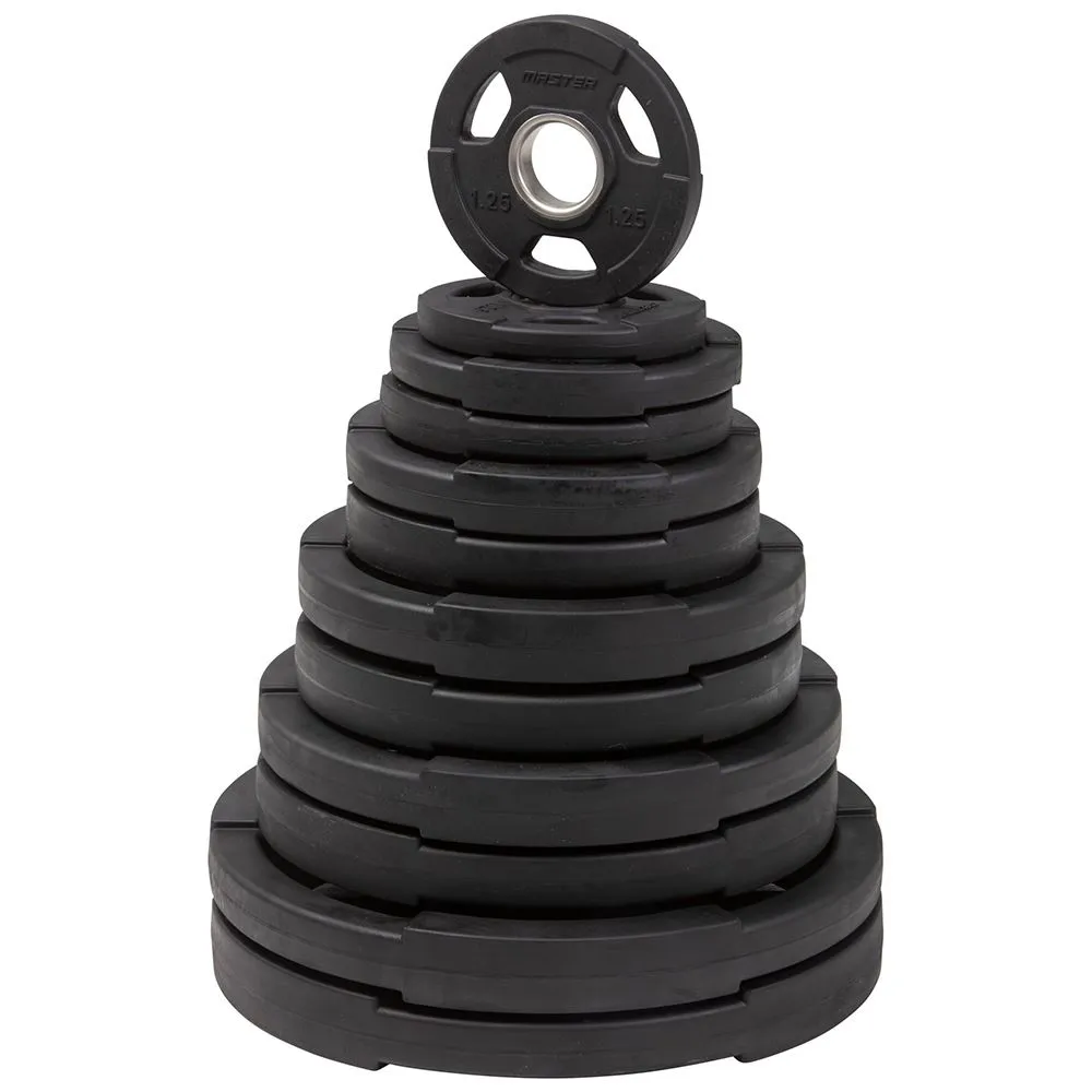 Master Fitness Vektpakke Deluxe 115KG, Vektpakke gummibelagt