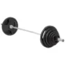 Master Fitness Vektstangsett 135 kg Deluxe, Vektstangsett gummibelagt
