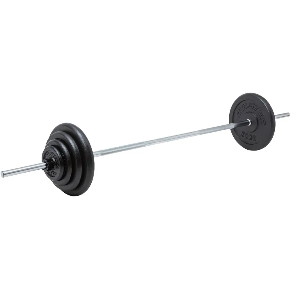 Master Fitness Vektstangsett 86 kg 30 mm, Vektstangsett jern