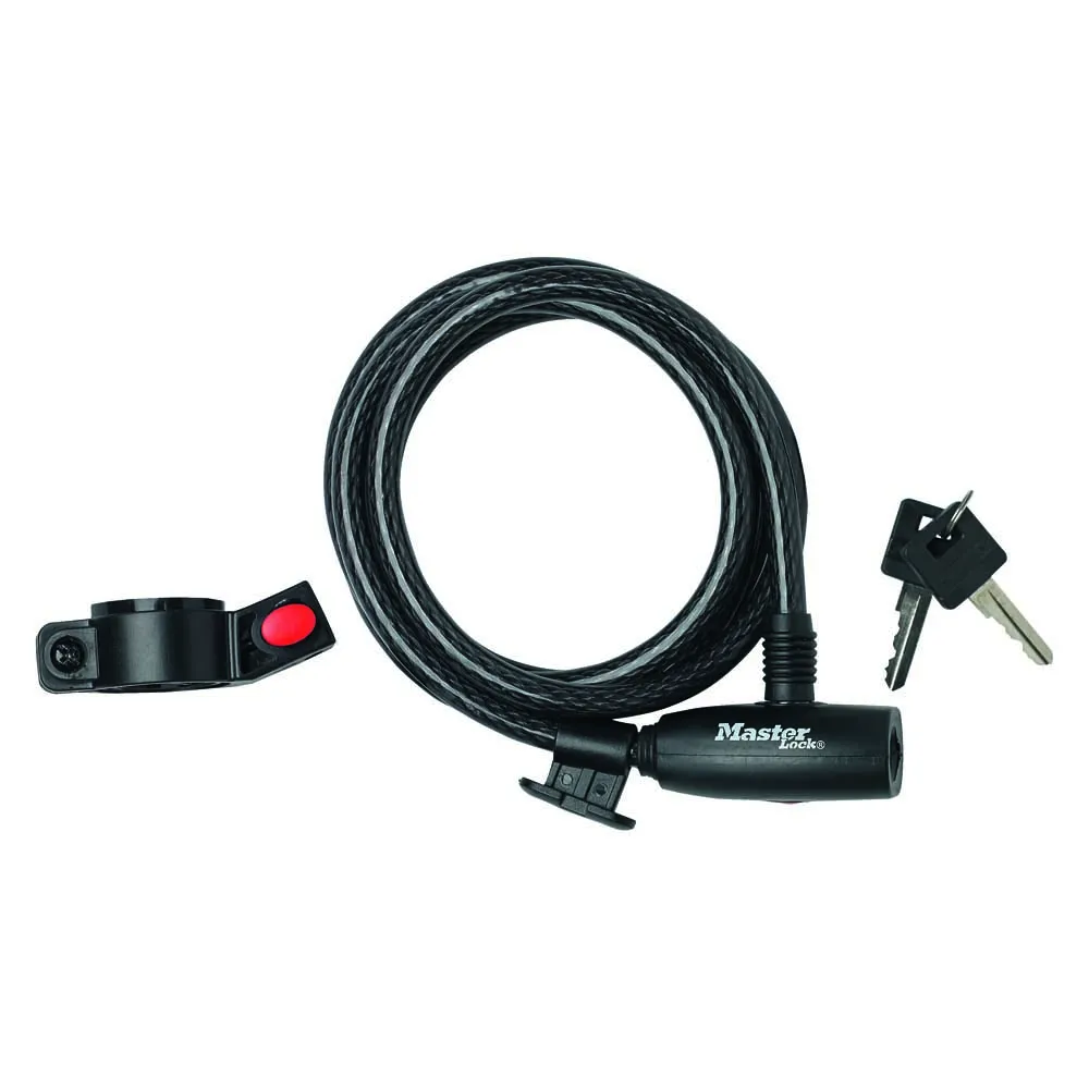 Masterlock Kabellås, Black, 1800 x 10mm