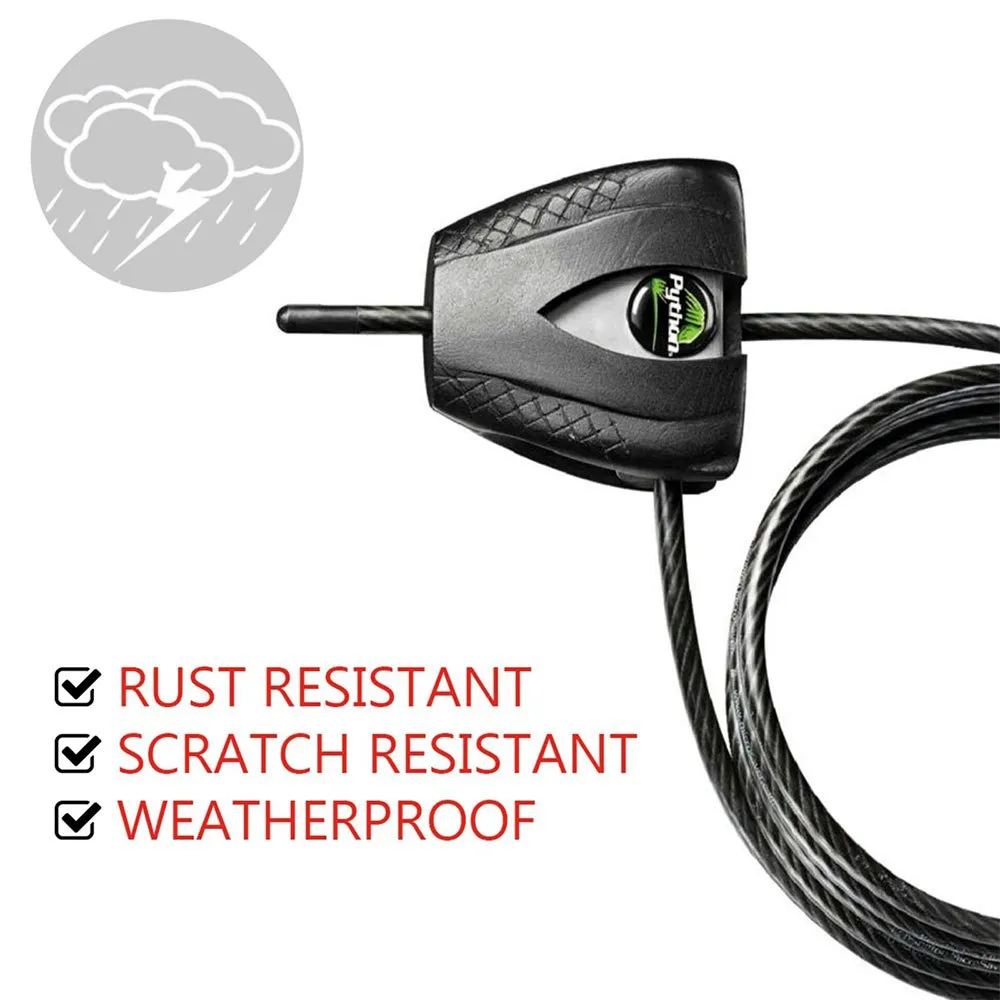 Masterlock Python 8417eurdpro Kabellås, Black, One Size