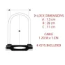 Masterlock U-lock 8285eurdpro U-lås, Black, One Size