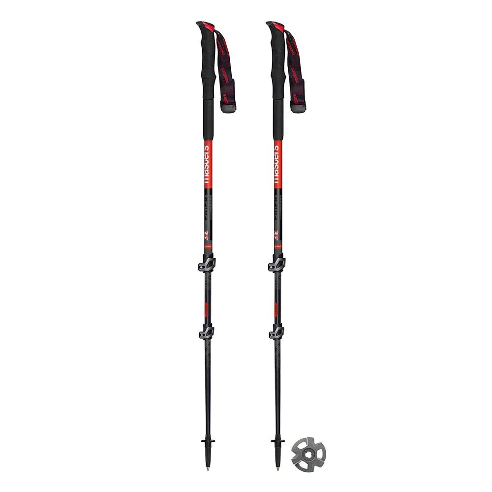 Masters Eiger Calu Spaserstokker, Black / red, 66-135cm Masters Eiger Calu Spaserstokker, Black / red, 66-135cm