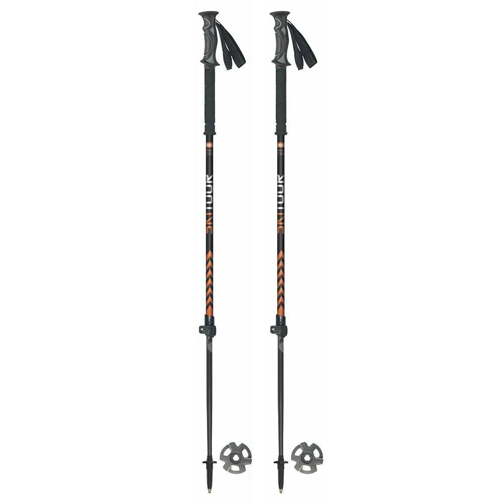 Masters Skitour Spaserstokker, Black / orange, 65-140cm Masters Skitour Spaserstokker, Black / orange, 65-140cm