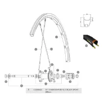 Mavic 275mm Ksyrium SLS + SL Eiker