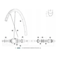Mavic Aksium Elite Ust Disc 650b Bakre Høyre Eiker 12 Enheter Mavic Aksium Elite Ust Disc 650b Bakre Høyre Eiker 12 Enheter