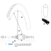 Mavic Comete Pro Carbon Disc Tdf Venstre Eiker 12 Enheter
